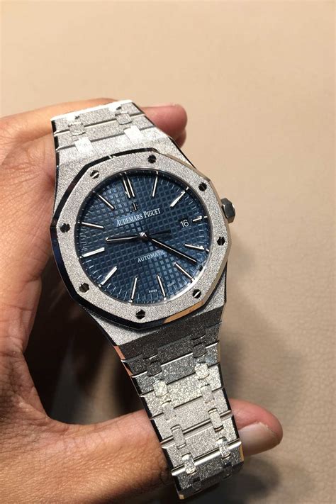 audemars piguet royal oak frosted white gold|audemars piguet royal oak price.